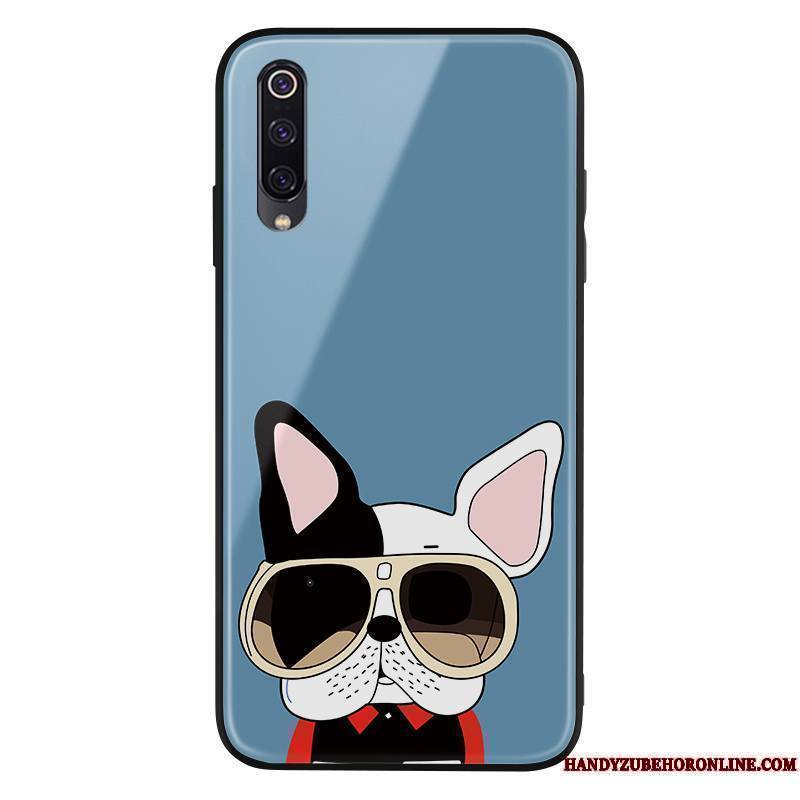 Mi A3 Coque Créatif Bleu Chiens Tendance Net Rouge Petit Dessin Animé