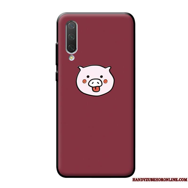 Mi A3 Coque Incassable Net Rouge Modèle Charmant Créatif Dessin Animé Personnalité