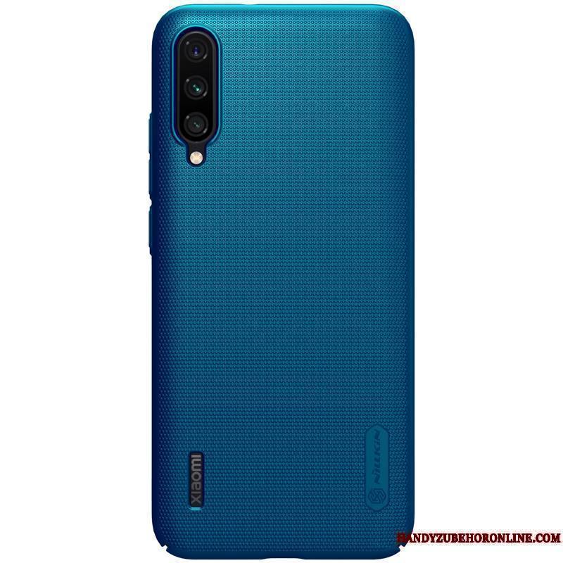 Mi A3 Couleur Unie Petit Difficile Simple Légères Bleu Coque De Téléphone