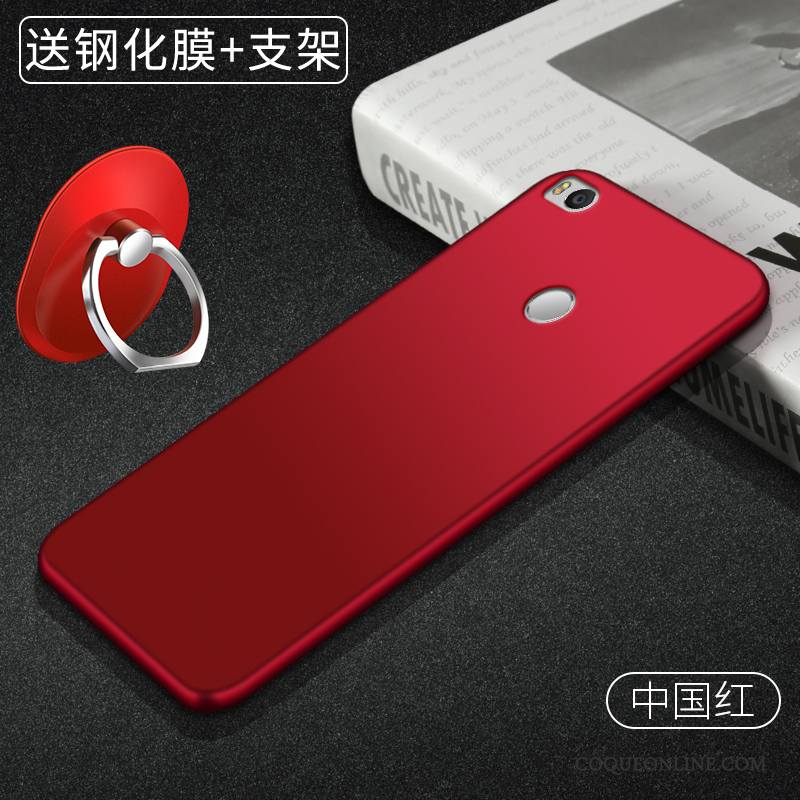 Mi Max 2 Coque De Téléphone Rouge Tout Compris Fluide Doux Incassable Protection Petit