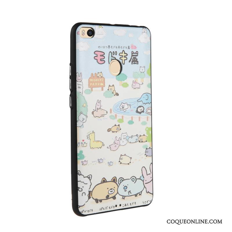 Mi Max 2 Coque Peinture Dessin Animé Gaufrage Business Multicolore Petit Étui