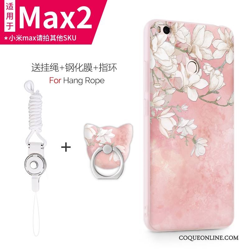 Mi Max 2 Coque Silicone Très Mince Étui Protection Délavé En Daim Incassable Créatif