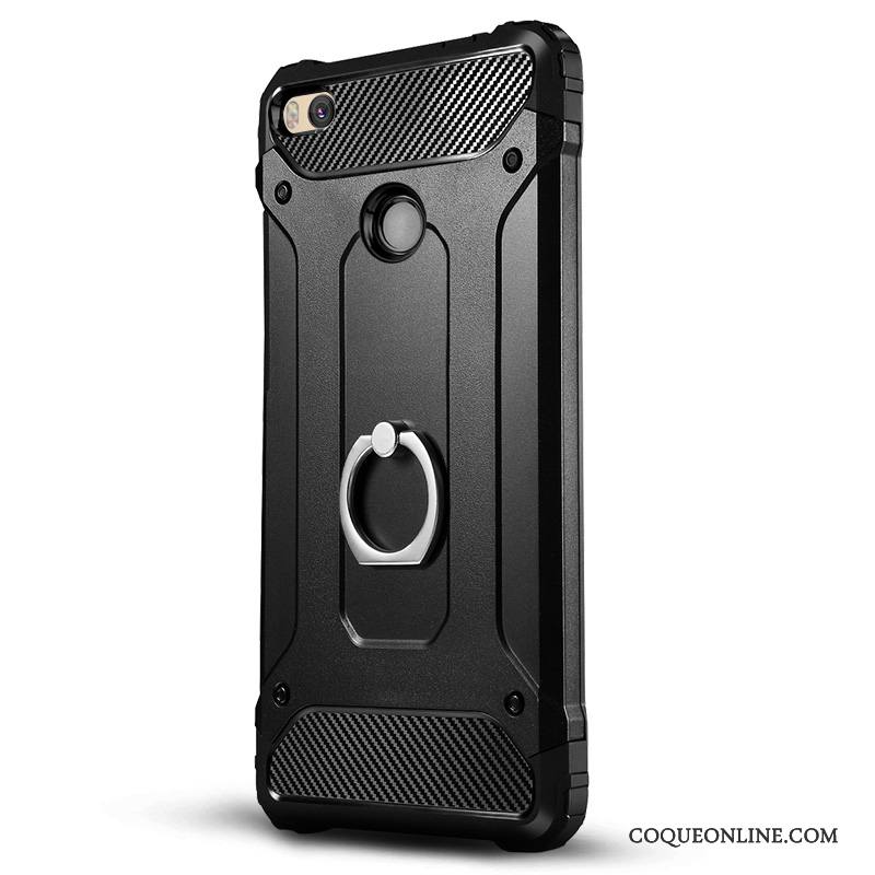 Mi Max 2 Coque Tendance Silicone Noir Support Protection Créatif Petit