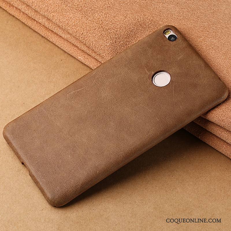 Mi Max 2 Coque Étui Cuir Véritable Créatif Luxe Protection Incassable Tout Compris