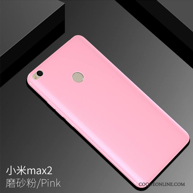 Mi Max 2 Délavé En Daim Rose Silicone Coque De Téléphone Tempérer Membrane Modèle