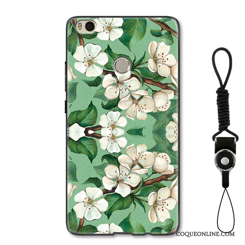 Mi Max 2 Ornements Suspendus Simple Coque De Téléphone Protection Art Petit Vert