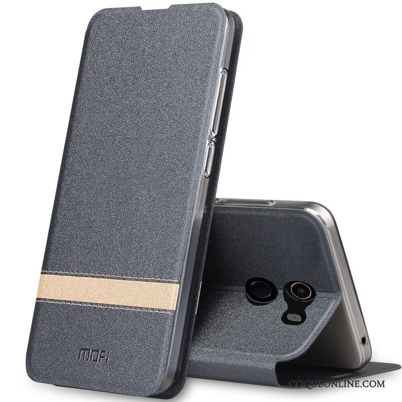 Mi Mix 2 Coque Gris Silicone Fluide Doux Étui En Cuir Protection Tout Compris Incassable