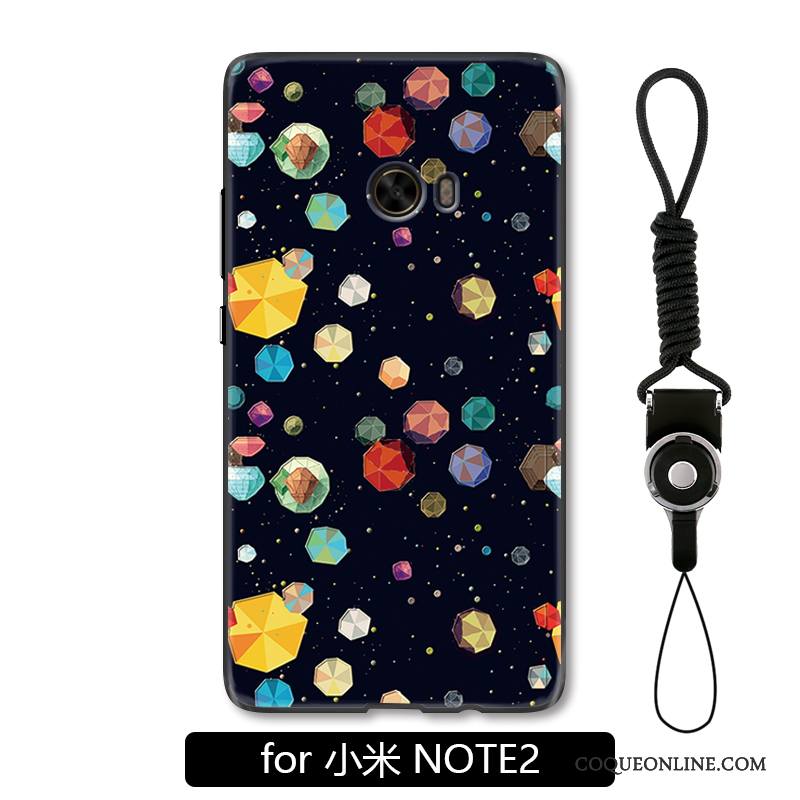 Mi Note 2 Coque De Téléphone Incassable Protection Gaufrage Petit Étui Multicolore