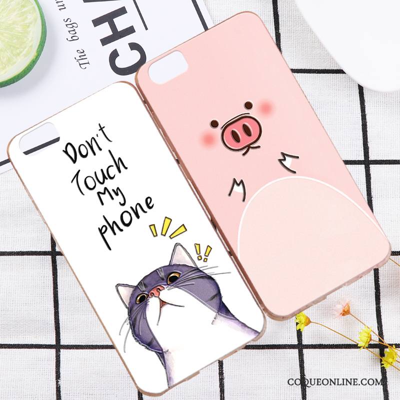 Mi Note 2 Coque Silicone Petit Incassable Fluide Doux Protection Rose Dessin Animé