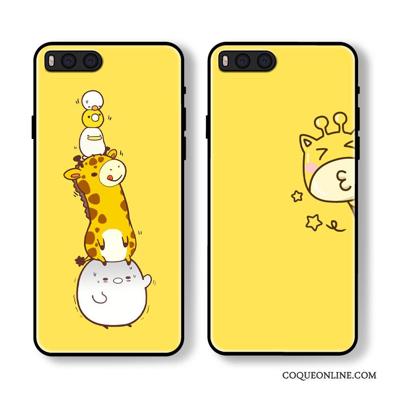 Mi Note 2 Coque Étui Incassable Fluide Doux Petit Très Mince Dessin Animé Jaune