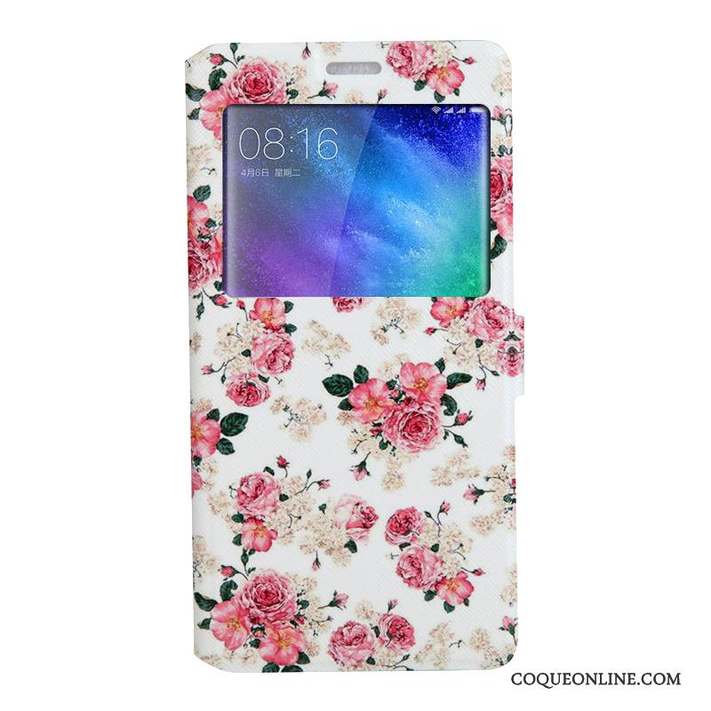 Mi Note 2 Coque Étui Protection Dessin Animé Fluide Doux Rose Tendance Housse