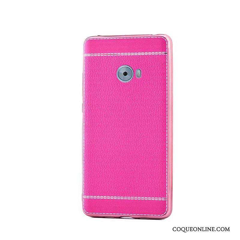 Mi Note 2 Cuir Fluide Doux Petit Rouge Business Placage Coque De Téléphone