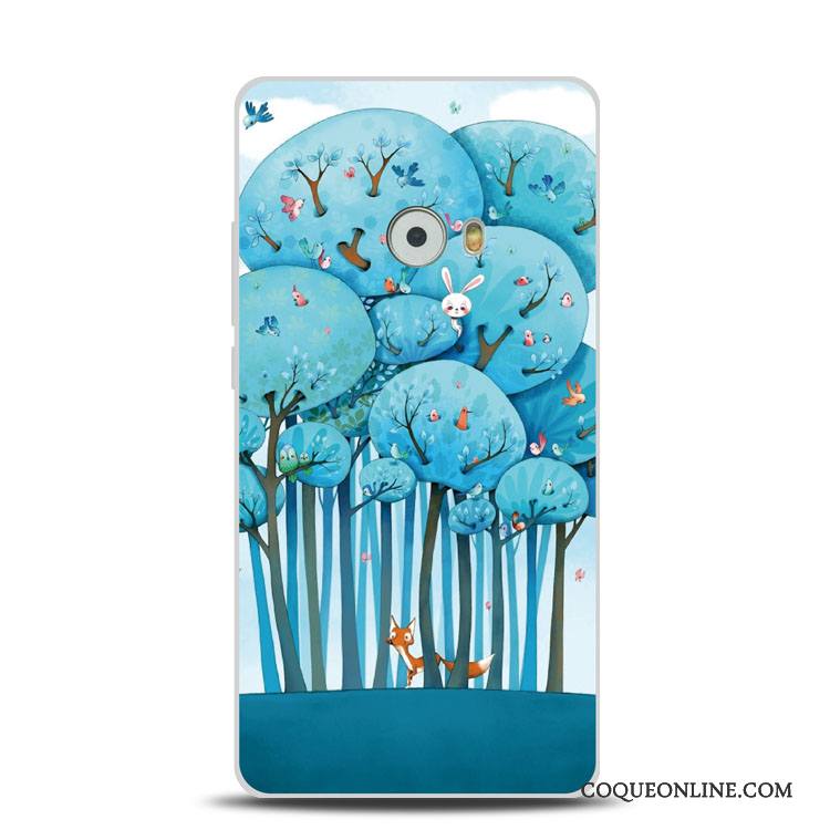 Mi Note 2 Poulet Gaufrage Support Bleu Coque Petit Fluide Doux