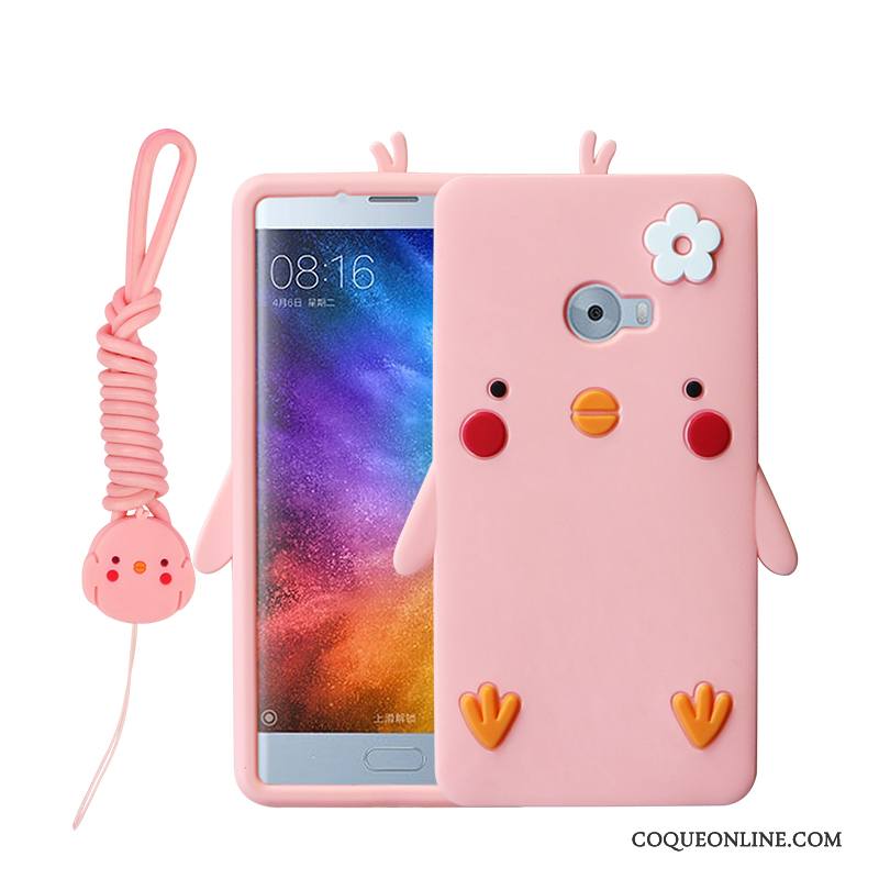 Mi Note 2 Protection Silicone Rose Incassable Charmant Dessin Animé Coque De Téléphone