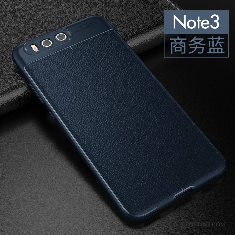 Mi Note 3 Cuir Coque Tout Compris Fluide Doux Étui Tendance Petit