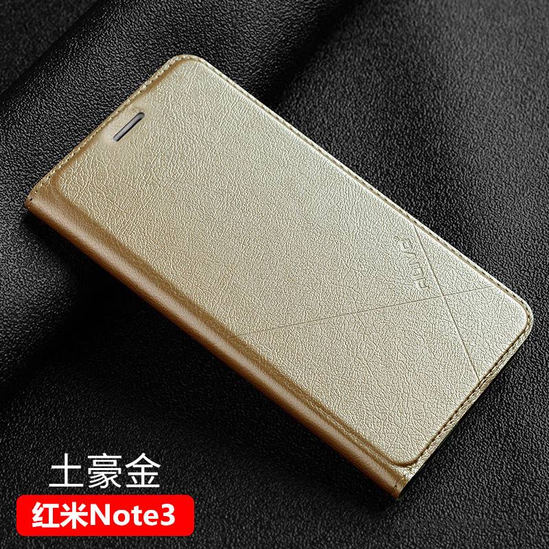 Mi Note 3 Petit Coque Protection Téléphone Portable Incassable Rouge Étui En Cuir