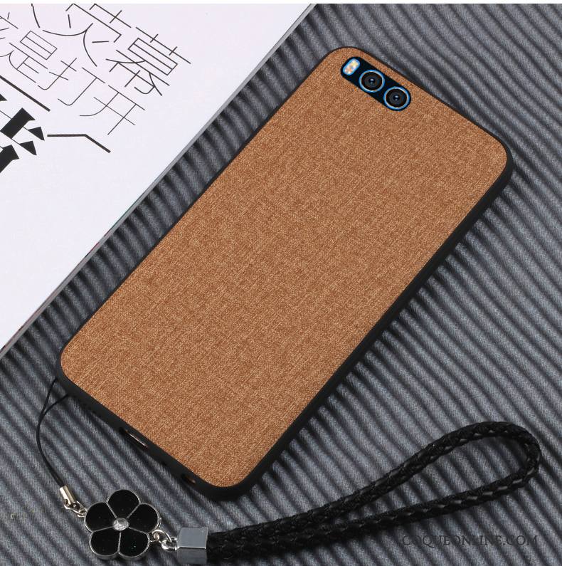 Mi Note 3 Simple Téléphone Portable Coque Cuir Fluide Doux Silicone Petit