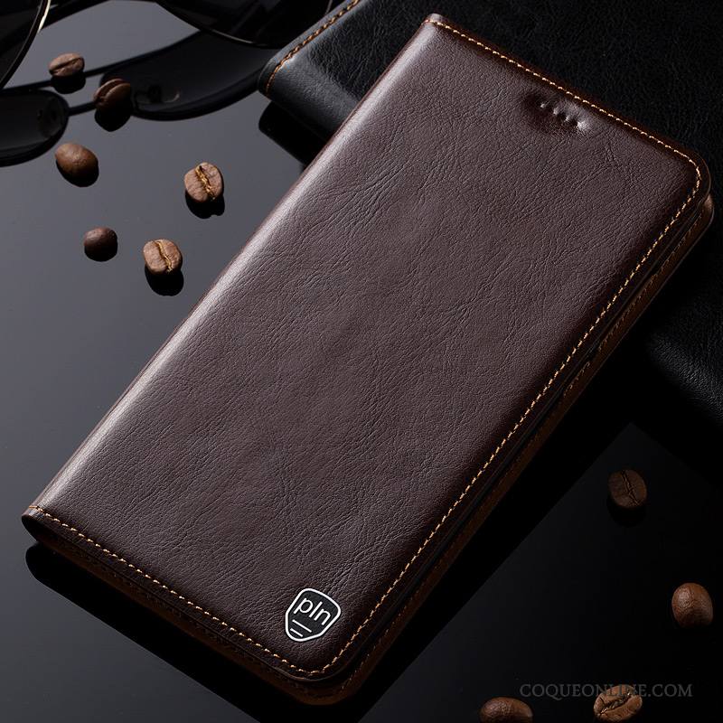 Mi Note 3 Téléphone Portable Étui En Cuir Cuir Véritable Modèle Fleurie Coque De Téléphone Petit Protection