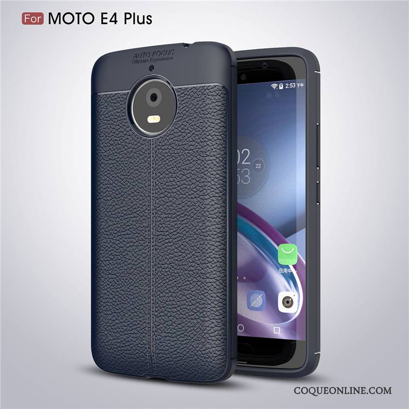 Moto E4 Plus Protection Incassable Étui Étoile Coque De Téléphone Fluide Doux Silicone