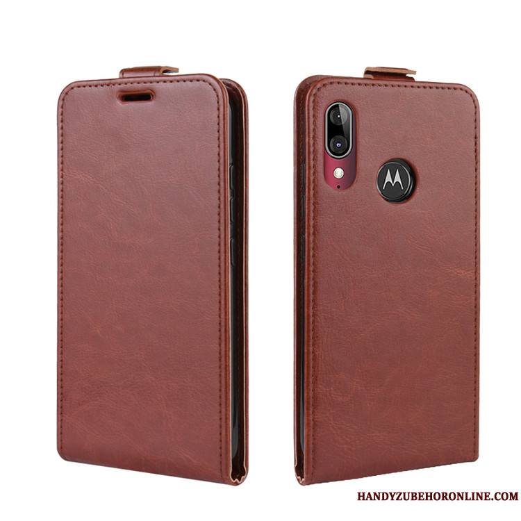 Moto E6 Plus Étui Incassable Protection Coque De Téléphone Housse Étui En Cuir