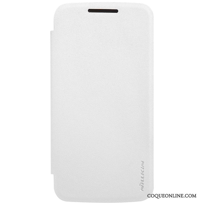 Moto G4 Play Protection Or Étui Téléphone Portable Étui En Cuir Coque Blanc