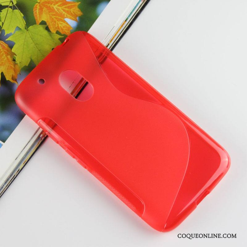 Moto G4 Play Téléphone Portable Délavé En Daim Fluide Doux Étui Coque Rouge De Téléphone