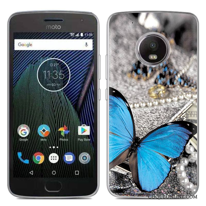 Moto G5 Créatif Nouveau Chaud Gris Coque De Téléphone Fluide Doux Peinture