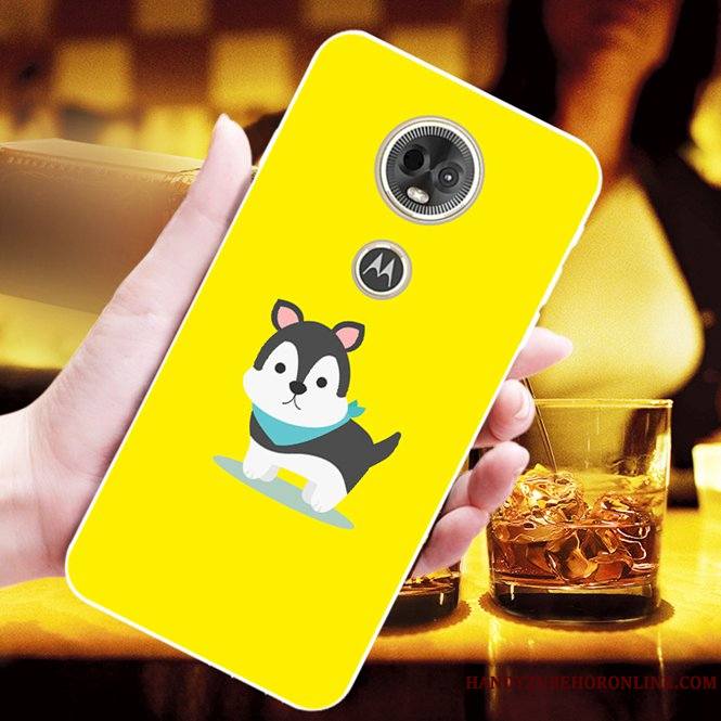 Moto G7 Plus Charmant Chiens Mode Coque De Téléphone Fluide Doux Jaune Personnalisé