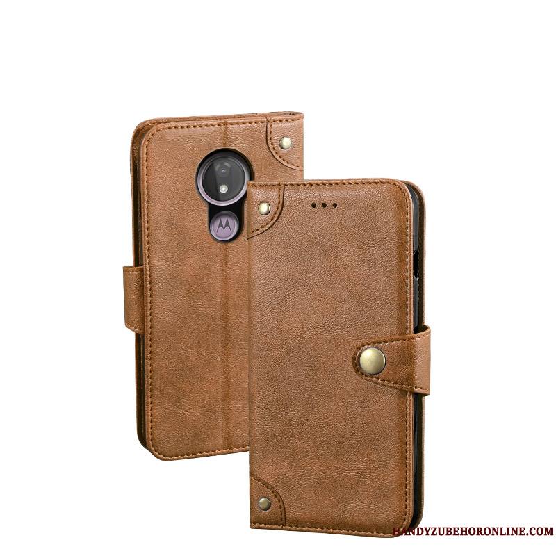 Moto G7 Power Coque Vintage Modèle Fleurie Téléphone Portable Europe Protection Étui En Cuir Vent