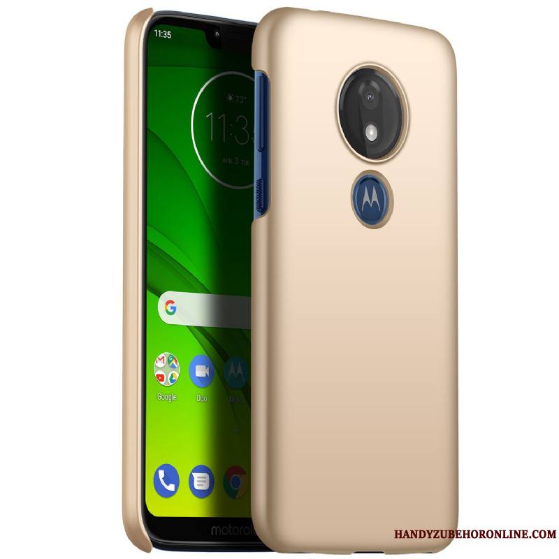 Moto G7 Power Très Mince Incassable Nouveau Coque De Téléphone Fluide Or Difficile