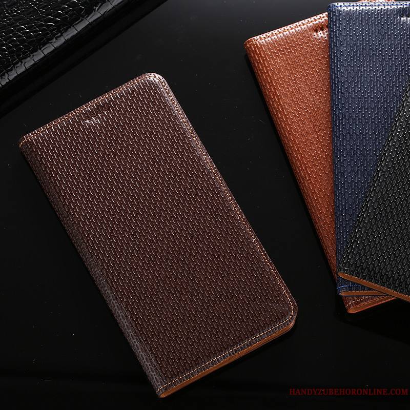 Moto G8 Marron Cuir Véritable Housse Protection Étui Coque De Téléphone Tout Compris