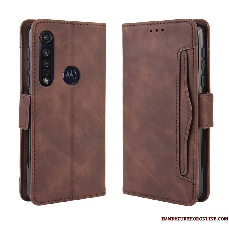 Moto G8 Plus Coque Téléphone Portable Étui Protection Housse Étui En Cuir