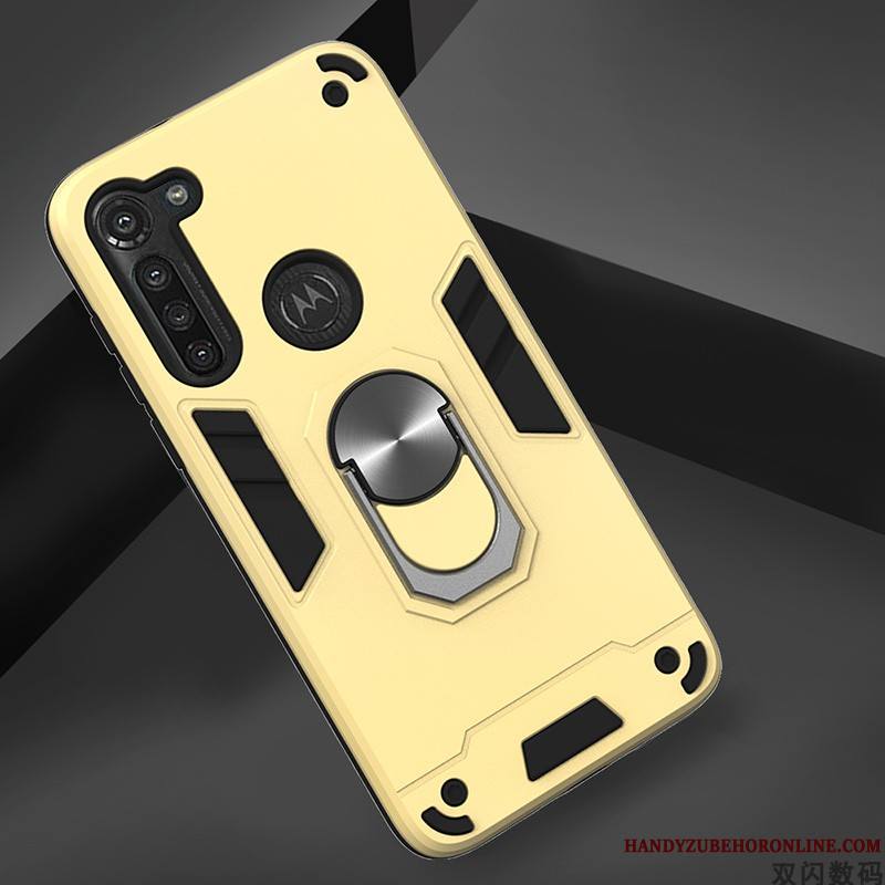 Moto G8 Power Jaune Protection Étui Coque De Téléphone Simple Tendance Incassable