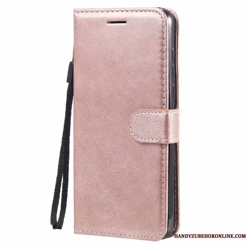 Moto G8 Power Étui En Cuir Rose Coque De Téléphone Tendance Clamshell