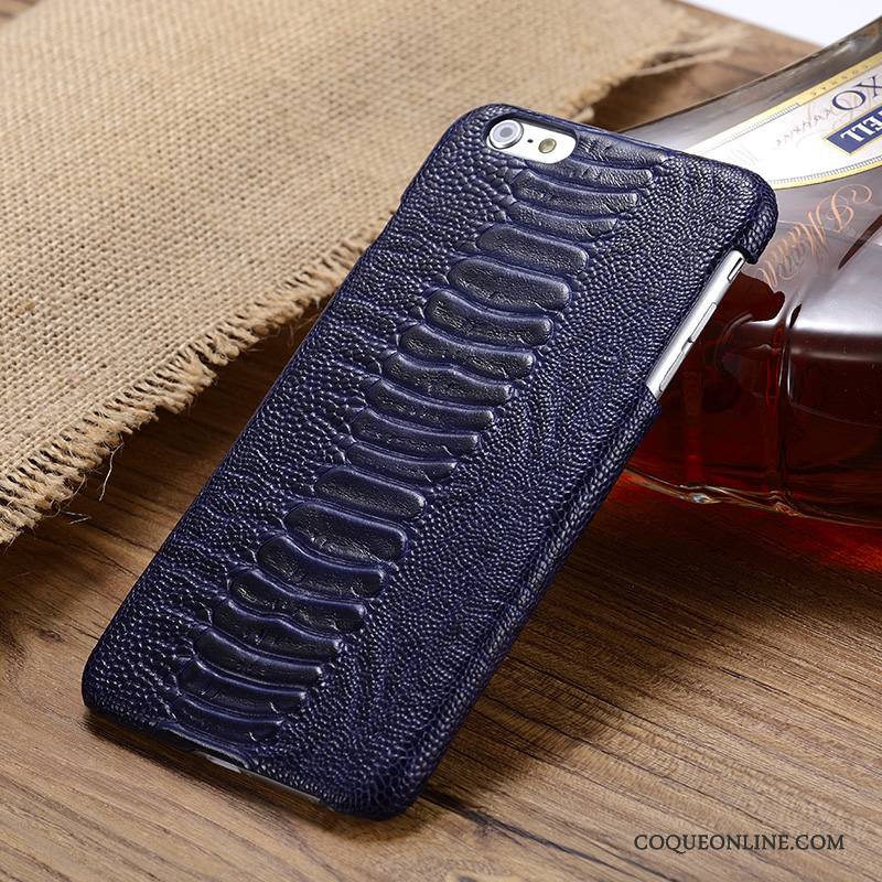 Moto X Coque Cuir Véritable Protection Étui Étui En Cuir Téléphone Portable Bleu Couvercle Arrière