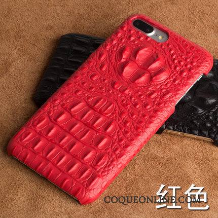 Moto X Coque De Téléphone Cuir Véritable Protection Rouge Crocodile Dimensionnel Luxe