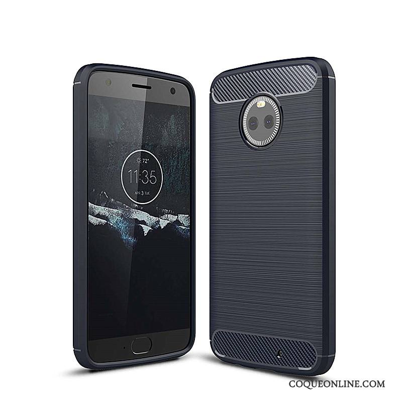 Moto X4 Coque Fibre Incassable Téléphone Portable Silicone Tout Compris Étui Protection