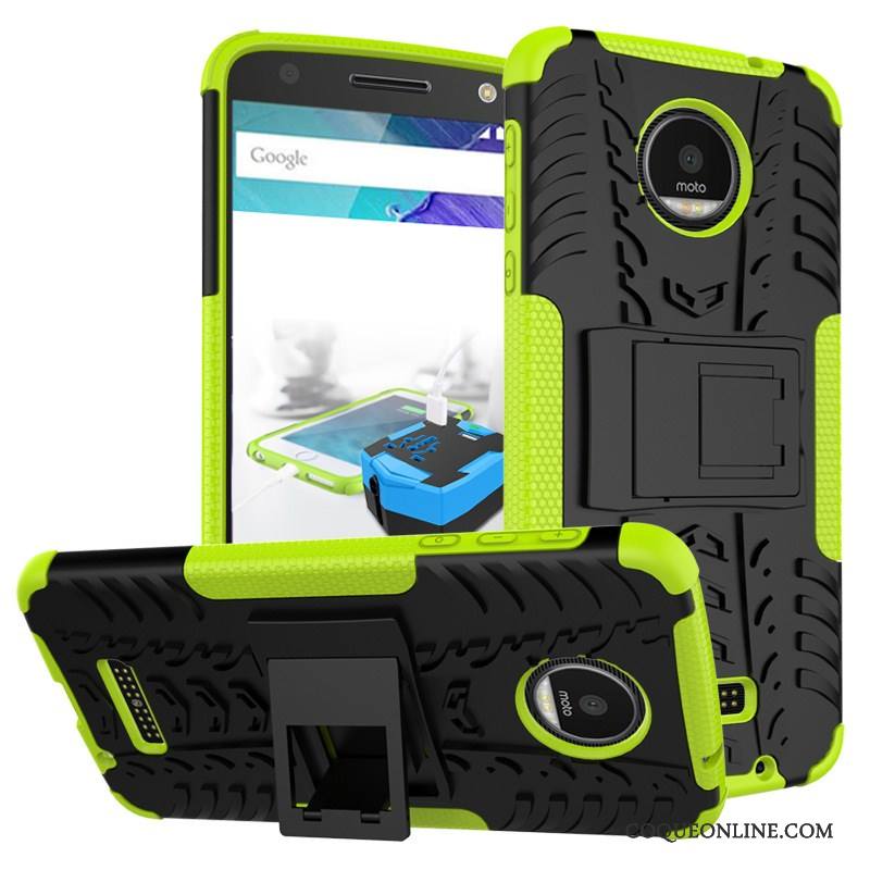 Moto X4 Modèle Fleurie Incassable Protection Téléphone Portable Étui Coque Vert