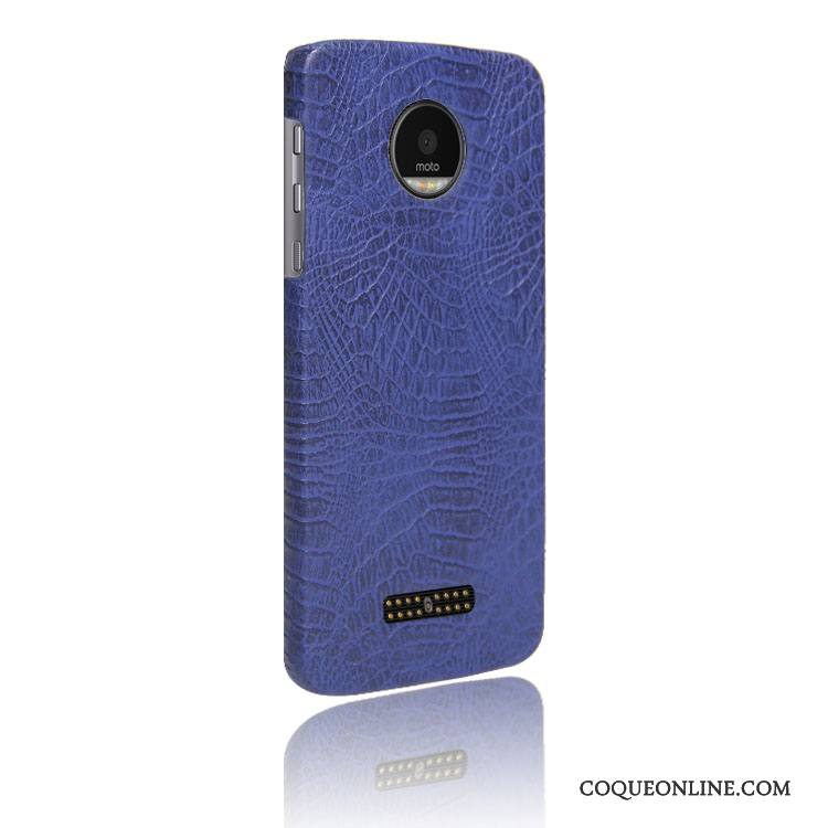 Moto Z Étui Qualité Personnalité Incassable Border Cuir Coque