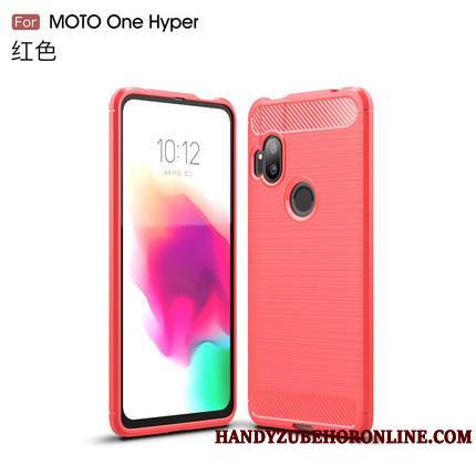 Motorola One Hyper Modèle Fleurie Étui Incassable Couleur Unie Protection Business Coque De Téléphone