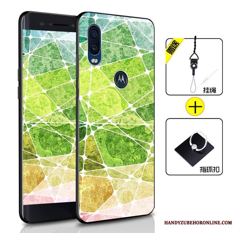 Motorola One Vision Fluide Doux Protection Étui Incassable Tout Compris Silicone Coque De Téléphone