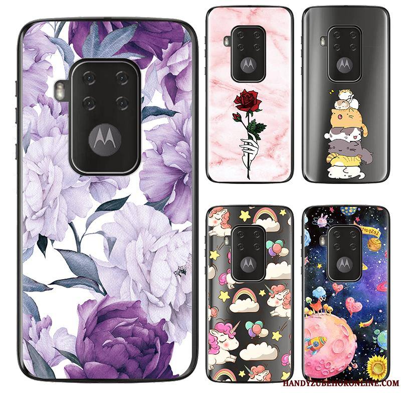 Motorola One Zoom Tendance Fluide Doux Chaud Coque De Téléphone Violet Nouveau Peinture