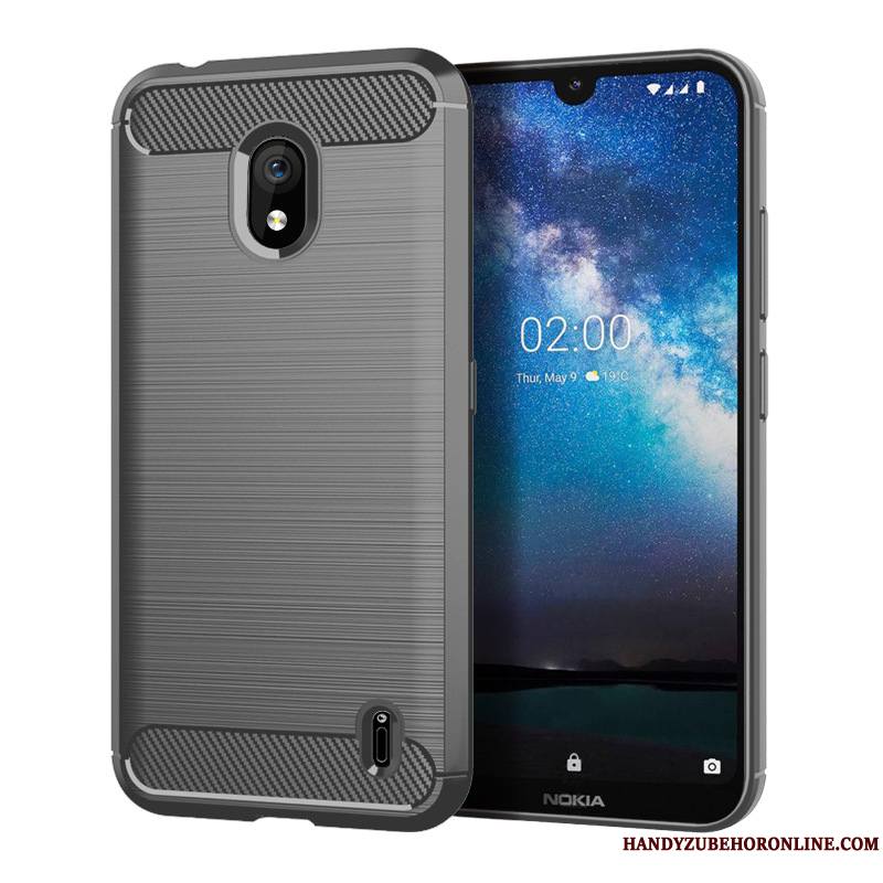 Nokia 2.2 Soie Modèle Fleurie Protection Coque De Téléphone Gris Tout Compris Fibre