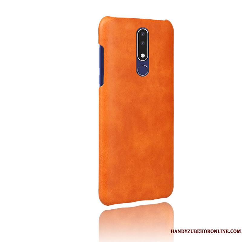 Nokia 3.1 Plus Modèle Fleurie Étui Couleur Unie Protection Coque De Téléphone Cuir