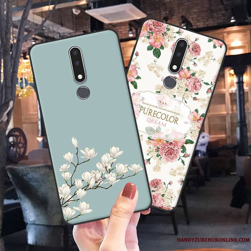 Nokia 3.1 Plus Protection Étui Charmant Vert Coque De Téléphone