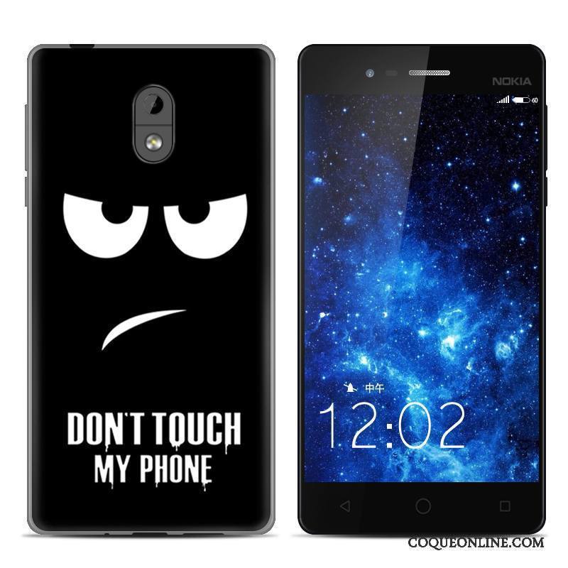 Nokia 3 Coque Étui Créatif Téléphone Portable Silicone Fluide Doux Noir Transparent