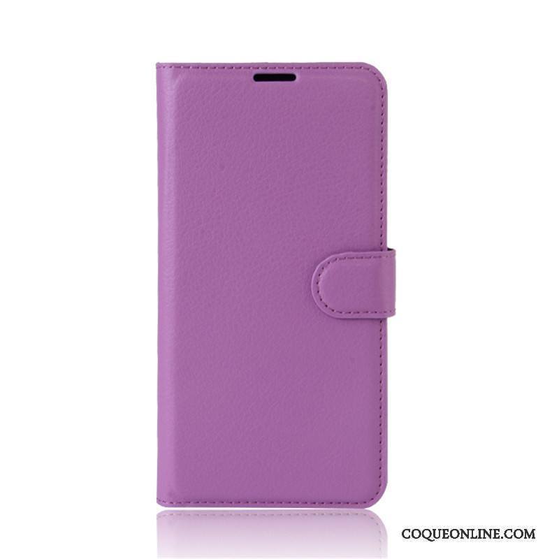 Nokia 3 Incassable Étui En Cuir Violet Support Simple Housse Coque De Téléphone
