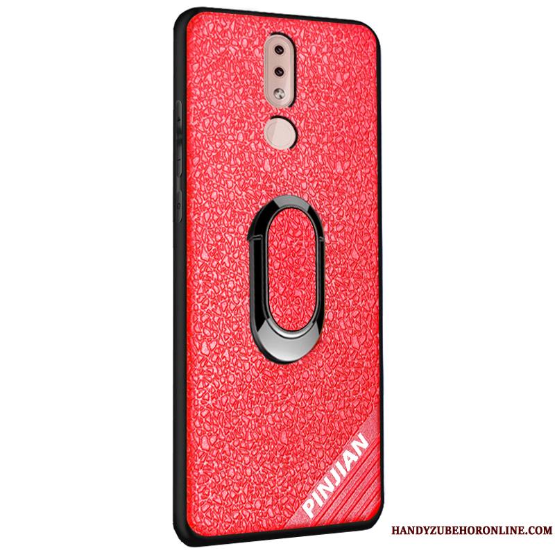 Nokia 4.2 Coque Fluide Doux Silicone Similicuir Délavé En Daim Modèle Fleurie Étui Protection