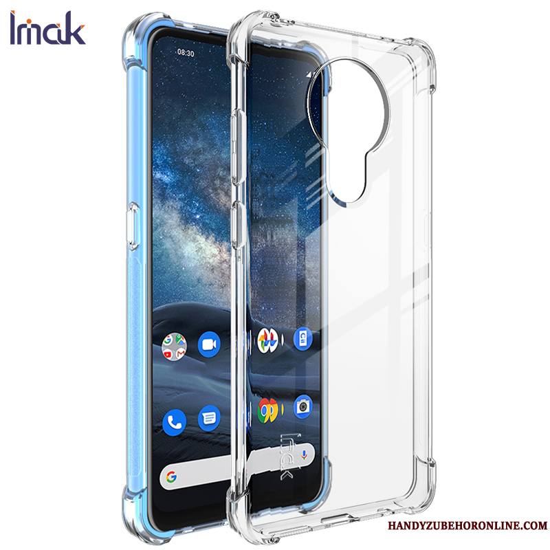 Nokia 5.3 Coque De Téléphone Ballon Incassable Transparent Blanc Silicone Nouveau