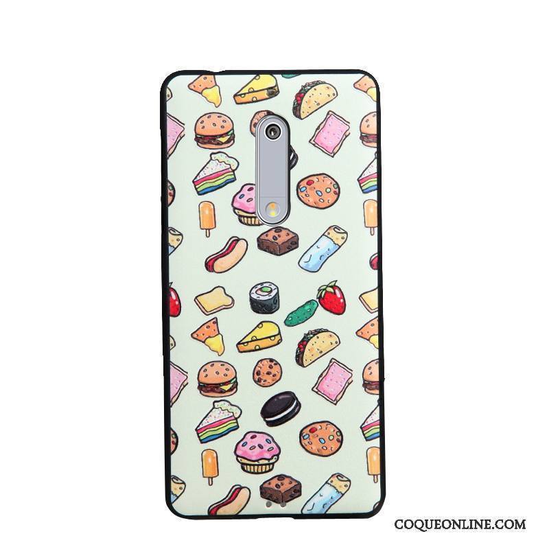 Nokia 5 Étui Fluide Doux Coque De Téléphone Multicolore Protection Dessin Animé Tendance